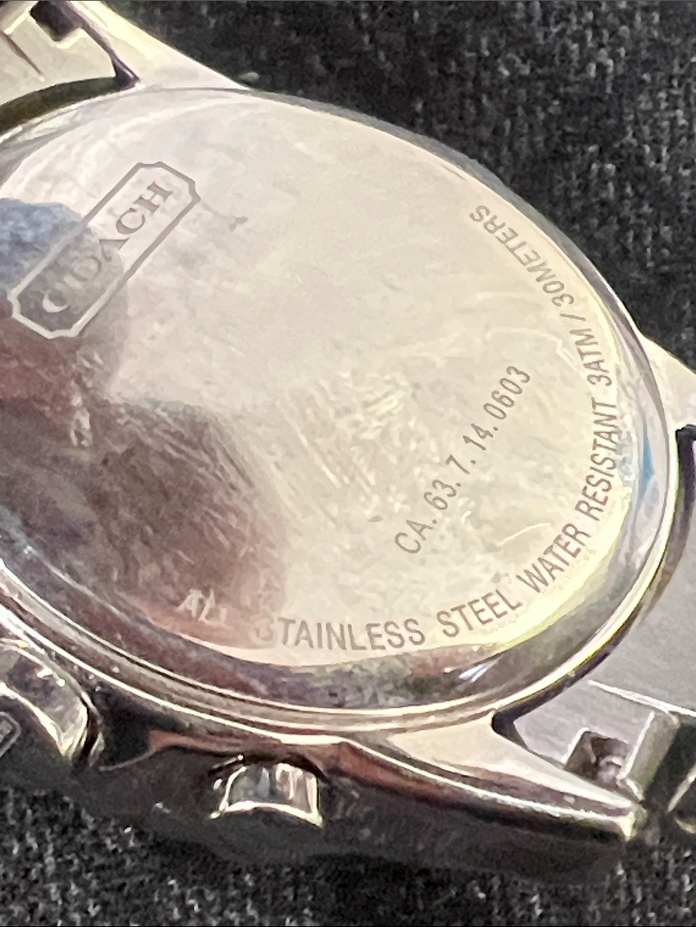 Coach Silver-Tone Chronograph Bracelet Watch - Picture 5 of 10